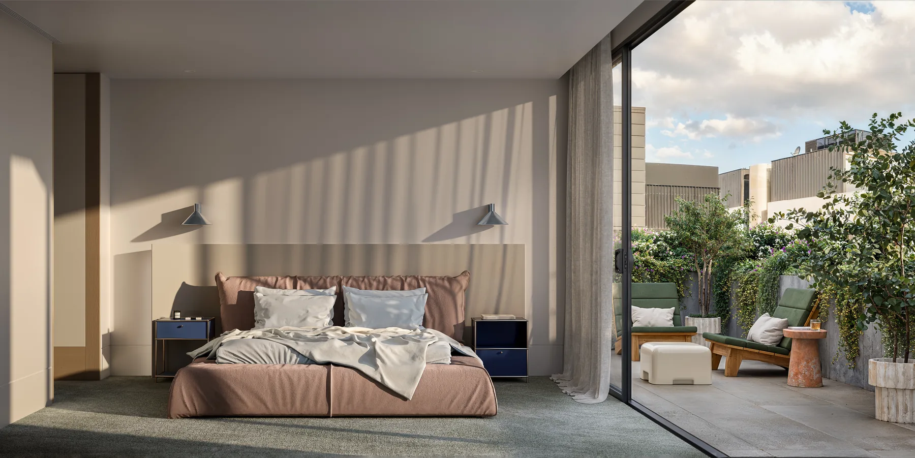 Saint David bedroom terrace render